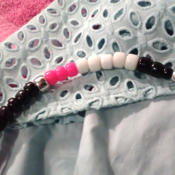 Colorful Onyx and Pearl Pendant Beaded Choker - Picture 5 of 5
